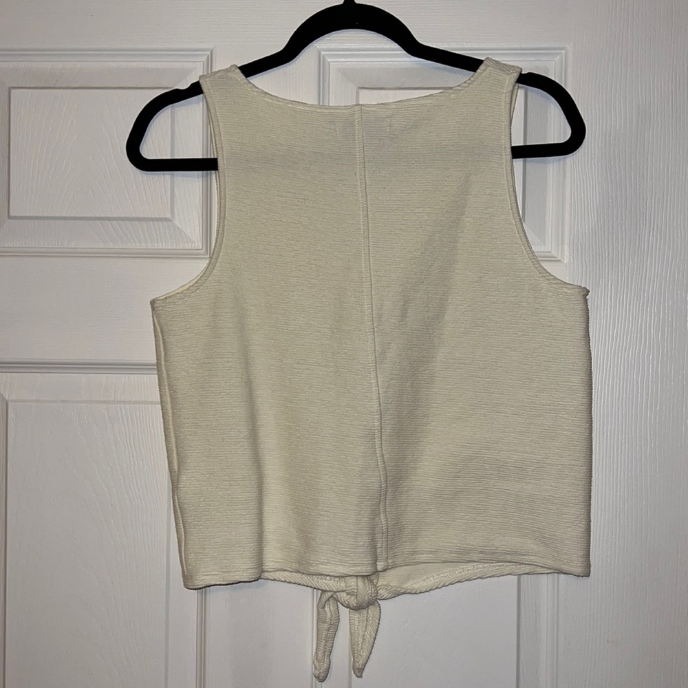 Madewell Texture And Thread Button Down Tie Tank … - image 4